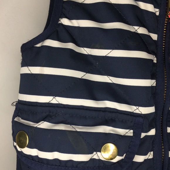J. Crew Girls Excursion Quilted Vest In Stripe - Picture 3 of 7